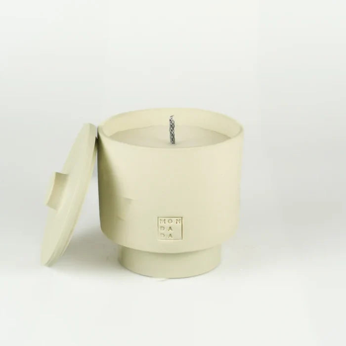 OUTDOOR: JUNE CANDLE ONE TUSCANY NEUTRAL+LID