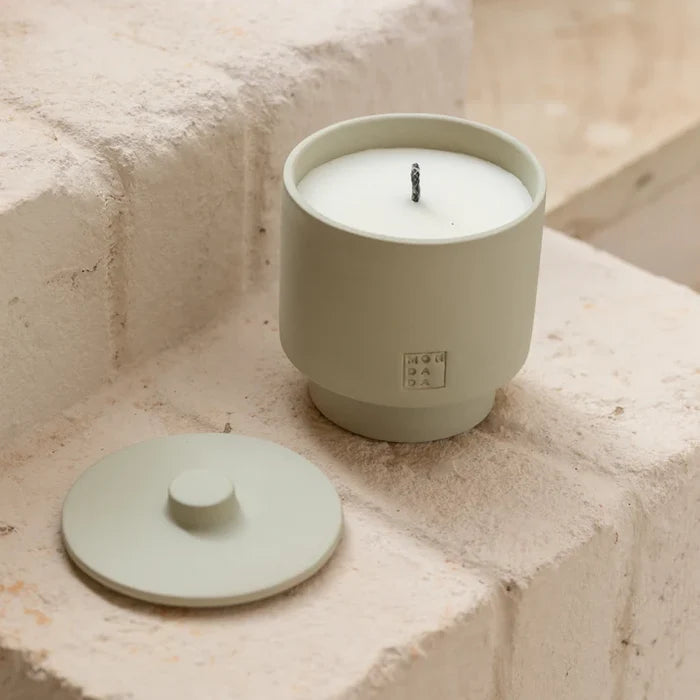 OUTDOOR: JUNE CANDLE ONE TUSCANY NEUTRAL+LID