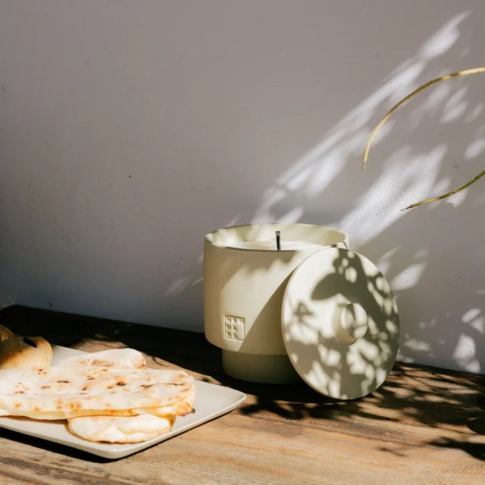 OUTDOOR: JUNE CANDLE ONE TUSCANY NEUTRAL+LID