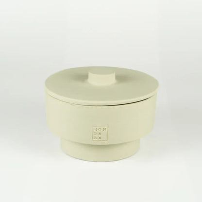 OUTDOOR JUNE CANDLE TWO TUSCANY NEUTRAL + LID
