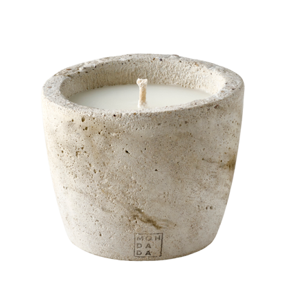 OUTDOOR: URBAN CANDLE SMALL ECRU NEUTRAL+LID