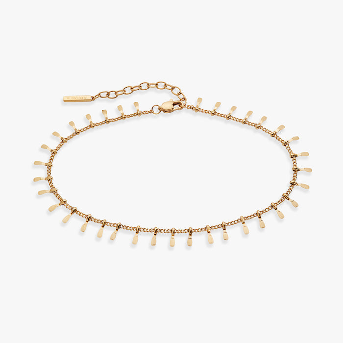 Paddle Tassel Chain Anklet