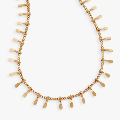 Paddle Tassel Chain Anklet