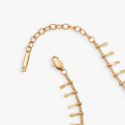 Paddle Tassel Chain Anklet