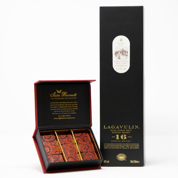 Paired Lagavulin 16 Year Old Single Malt & Sweet Hazelnut Praline
