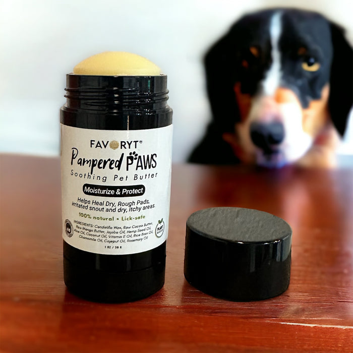 Pampered Paws FAVORYT Soothing Pet Butter 2-in-1 Pet Moisturizer and Paw Wax
