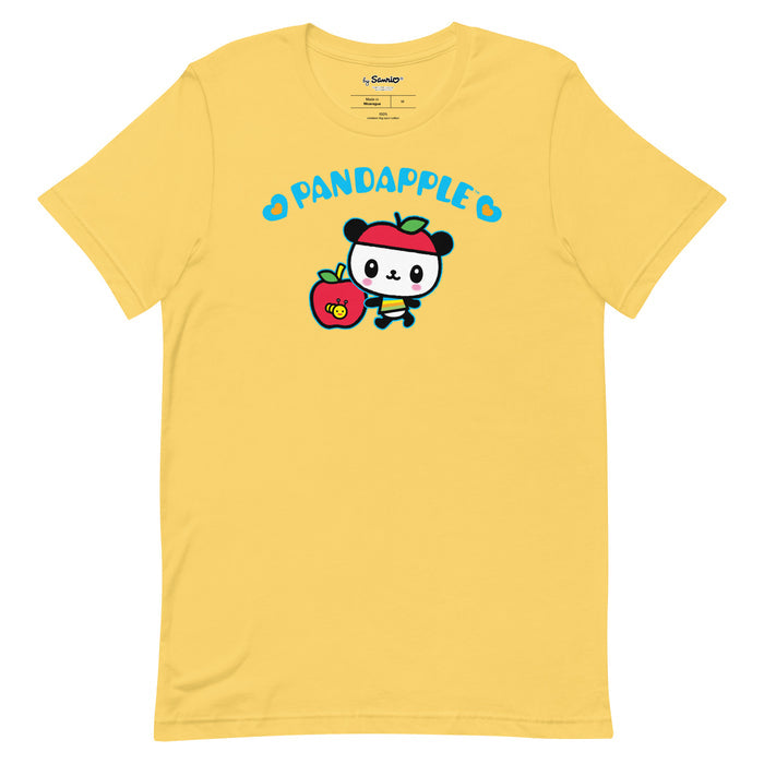 Pandapple Blue Hearts Tee Apparel Printful Yellow S