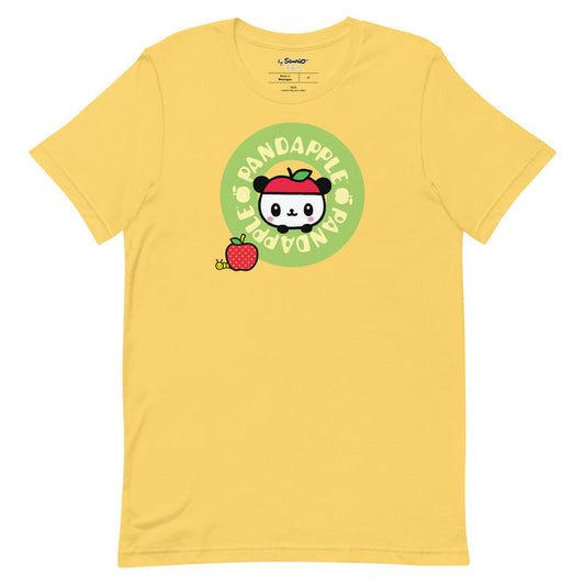 Pandapple Green Logo Tee Apparel Printful Yellow S