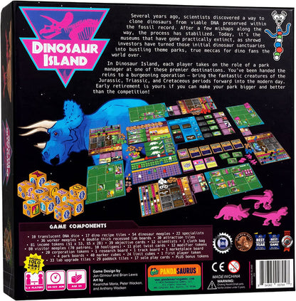 PANDASAURUS  BOARD GAME-DINOSAUR ISLAND
