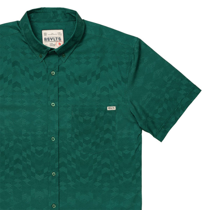 RSVLTS XS RSVLTS Short Sleeve Shirt Club Collection "Green Beans"_ KUNUFLEX Short Sleeve Shirt Club Collection "Green Beans"_ KUNUFLEX Short Sleeve Shirt