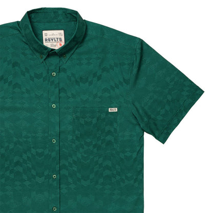 RSVLTS XS RSVLTS Short Sleeve Shirt Club Collection "Green Beans"_ KUNUFLEX Short Sleeve Shirt Club Collection "Green Beans"_ KUNUFLEX Short Sleeve Shirt