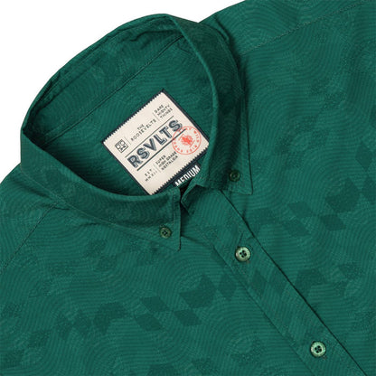 RSVLTS RSVLTS Short Sleeve Shirt Club Collection "Green Beans"_ KUNUFLEX Short Sleeve Shirt Club Collection "Green Beans"_ KUNUFLEX Short Sleeve Shirt