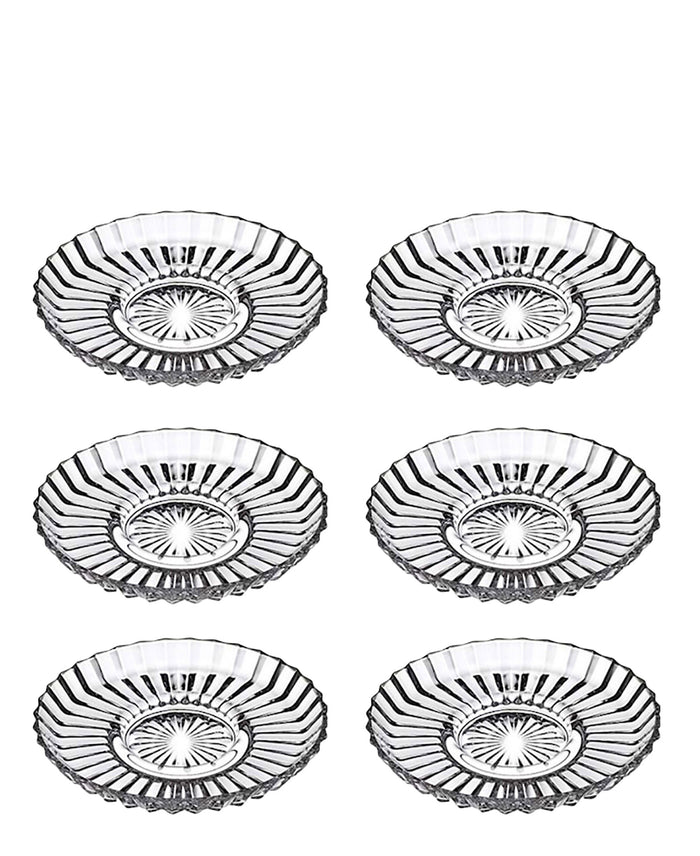 Pasabahce Crystal Plate Tea Plate 6 Piece