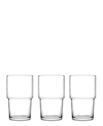 Pasabahce Hill 3 Piece Tumblers - Clear