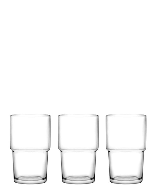 Pasabahce Hill 3 Piece Tumblers - Clear
