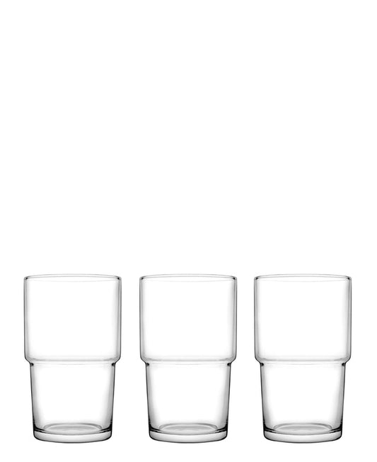 Pasabahce Hill 3 Piece Tumblers - Clear