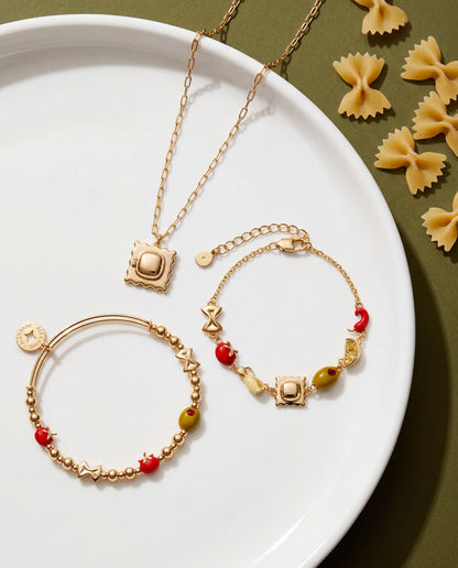 Pasta Girl Linear Bracelet