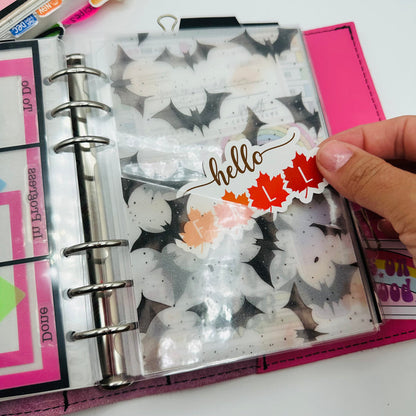 Pastel Bats Vellum Pocket Dashboard