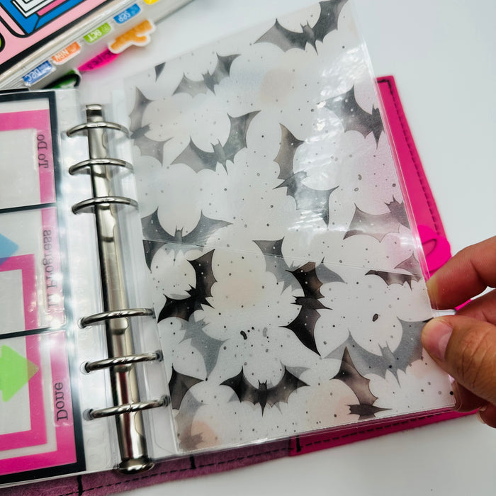 Pastel Bats Vellum Pocket Dashboard