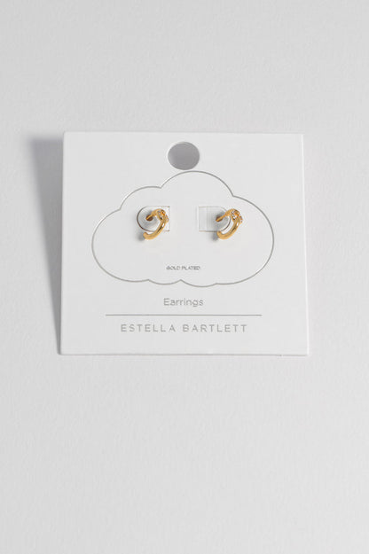 Pave Circle Hoop Earrings