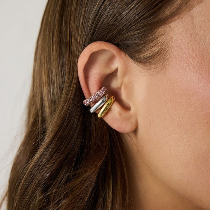 Pave Ear Cuff Rosé