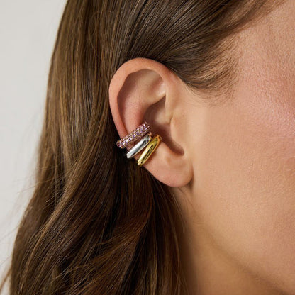 Pave Ear Cuff Rosé