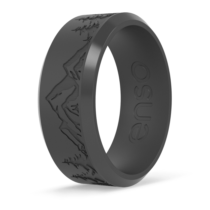 Peak Bevel Ring - Slate