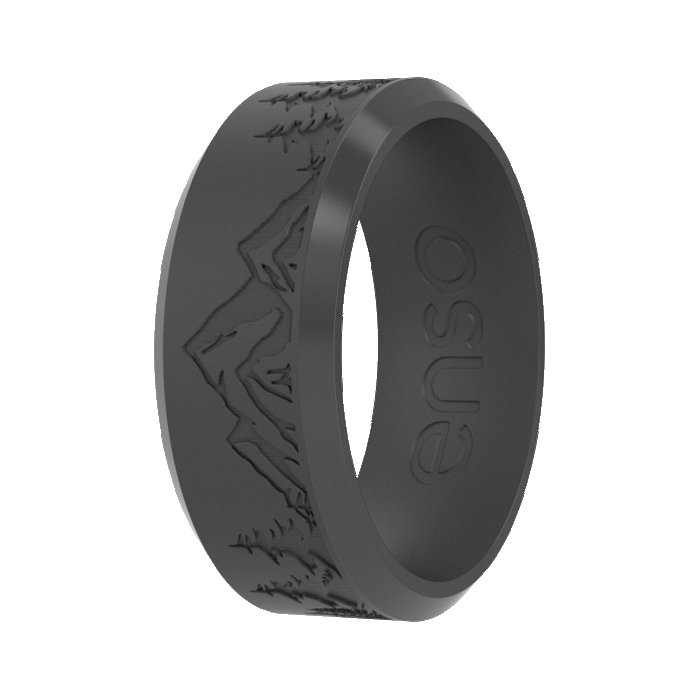 Peak Bevel Ring - Slate