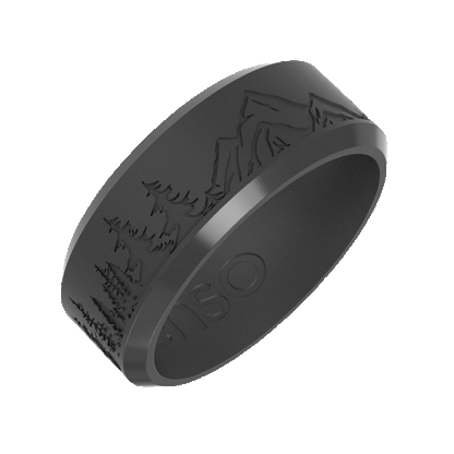 Peak Bevel Ring - Slate