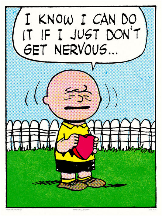 Peanuts Don't Get Nervous Poster