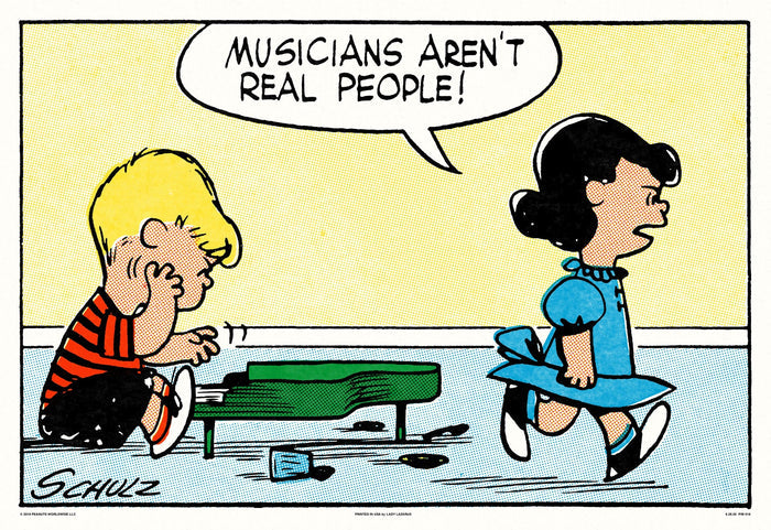 Peanuts Musicians Poster