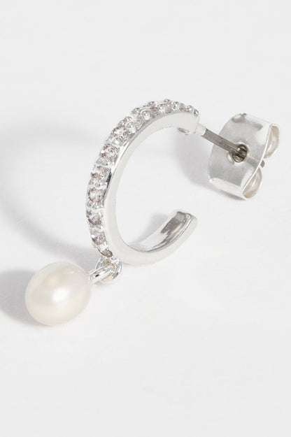 Pearl CZ Hoops