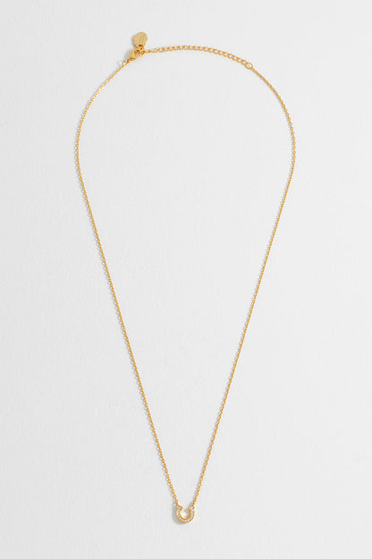 Pearl Horseshoe Necklace