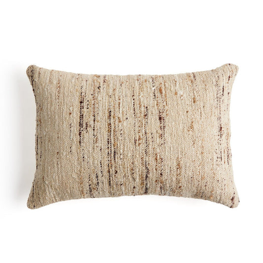 PEMBERLEY PILLOW BEIGE WOVEN 16X24