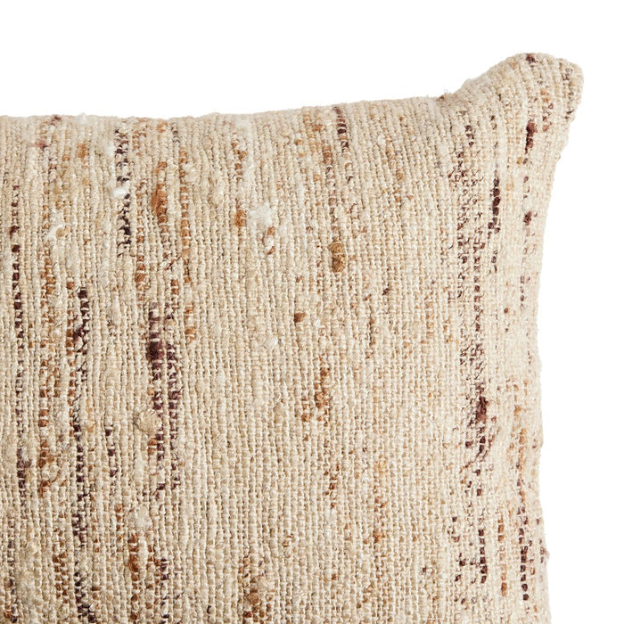 PEMBERLEY PILLOW BEIGE WOVEN 16X24