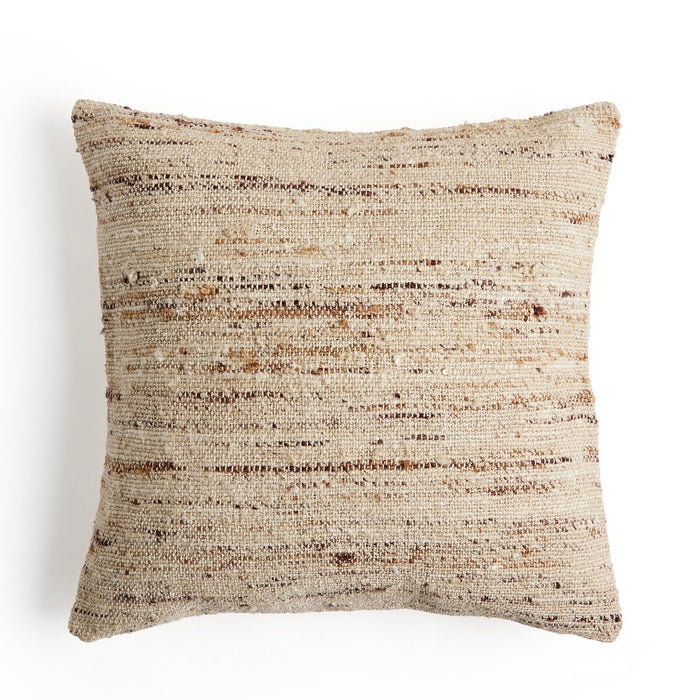 PEMBERLEY PILLOW BEIGE WOVEN 20X20