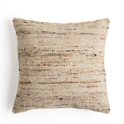 PEMBERLEY PILLOW BEIGE WOVEN 20X20