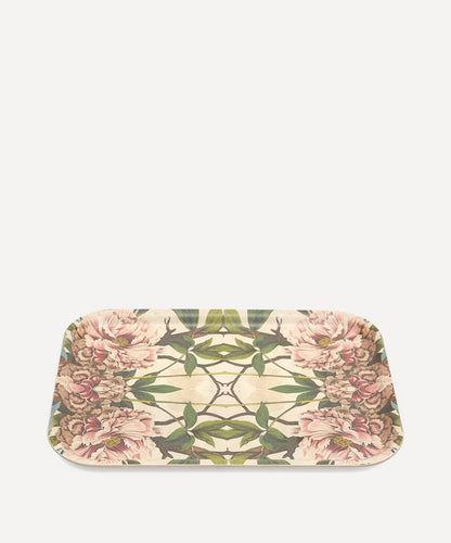 PEONIES SMALL BIRCH WOOD TRAY
