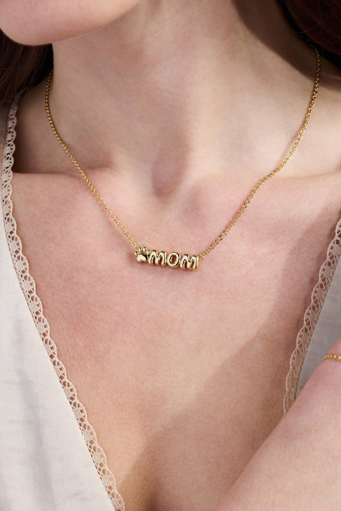 Pet Mom Nameplate Necklace