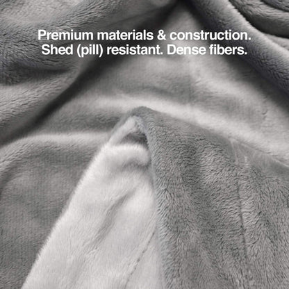 PetFusion Premium Pet Blanket 44inx34in Medium Gray