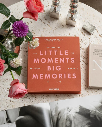 PHOTO ALBUM - LITTLE MOMENTS BIG MEMORIES, ORANGE