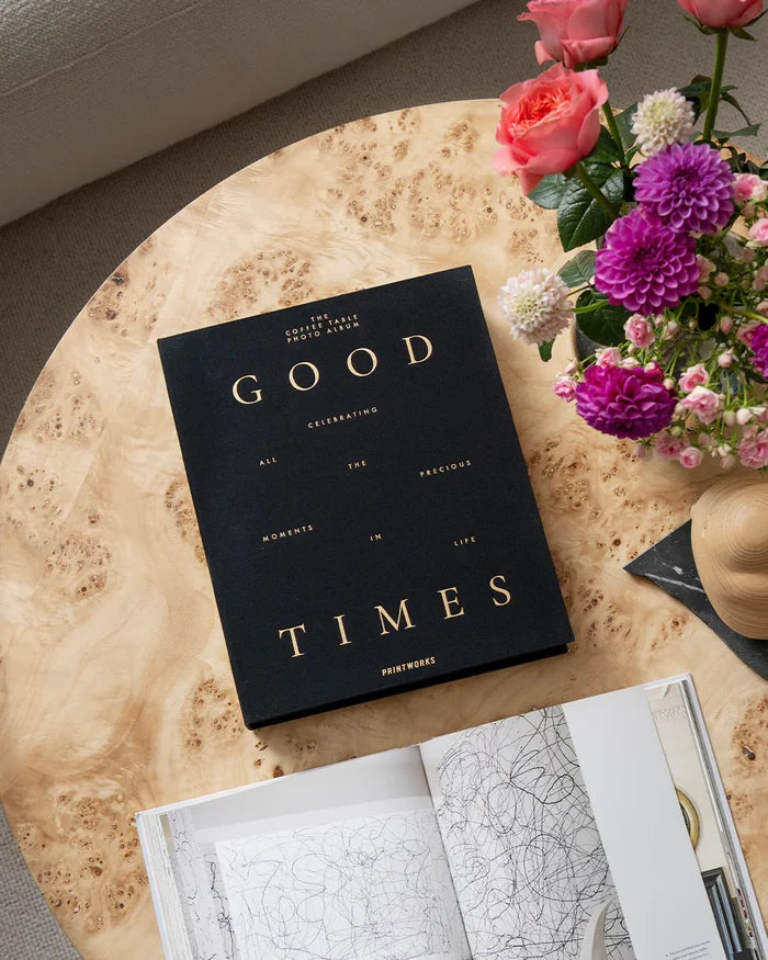 PHOTO ALBUM-GOOD TIMES, BLACK