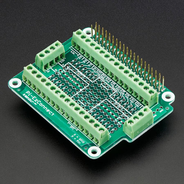 Pi-EzConnect Terminal Block Breakout HAT by Adafruit - The Pi Hut