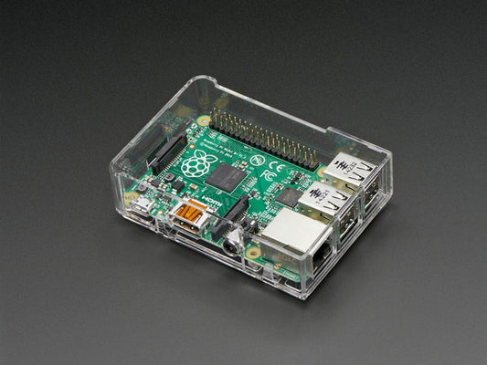 Pi Model B+ / Pi 2 / Pi 3 Case Base - Clear [Discontinued] by Adafruit - The Pi Hut
