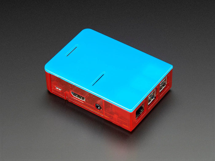 Pi Model B+ / Pi 2 / Pi 3 Case Base - Red [Discontinued] by Adafruit - The Pi Hut