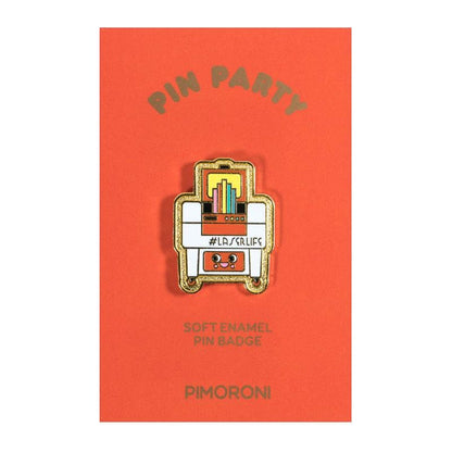 Pimoroni Pin Party Enamel Pin Badge [discontinued] by Pimoroni - The Pi Hut