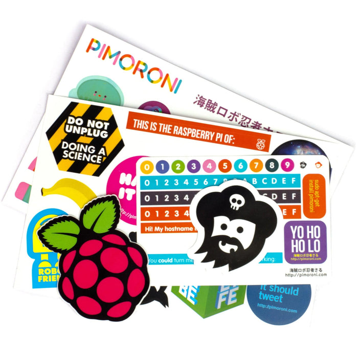Pimoroni Super Sticker Selection [discontinued] by Pimoroni - The Pi Hut