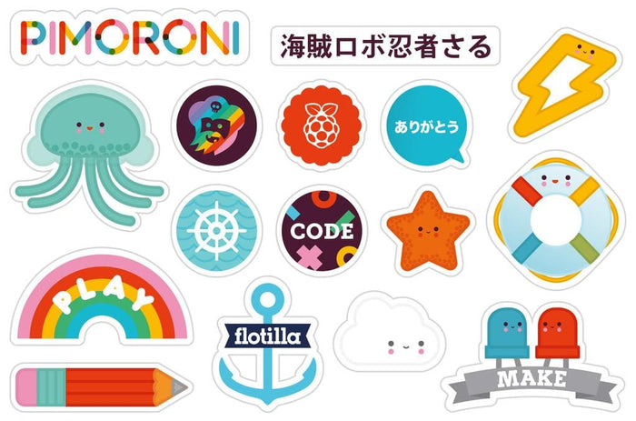 Pimoroni Super Sticker Selection [discontinued] by Pimoroni - The Pi Hut