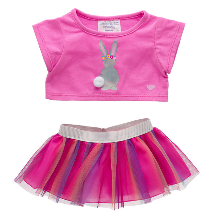 Pink Bunny Easter Outfit Set