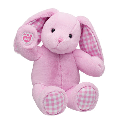 Pink Gingham Pawlette Bunny Plush